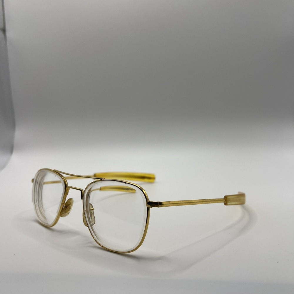 Vintage Command USA 23K Gold Pilot Aviator Sunglasses Eyeglasses FRAMES ONLY